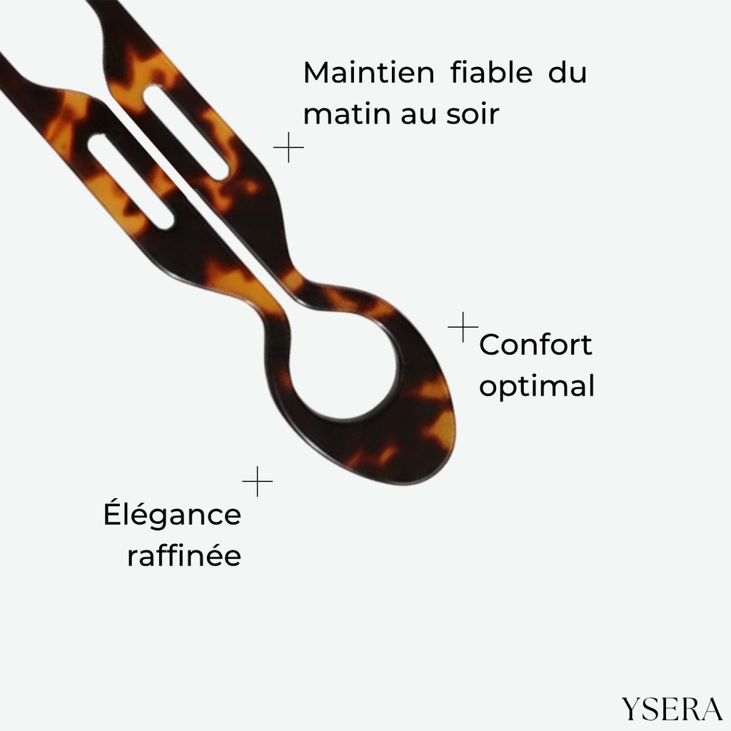 Épingle Élégance - Pack de 3 (Noir)